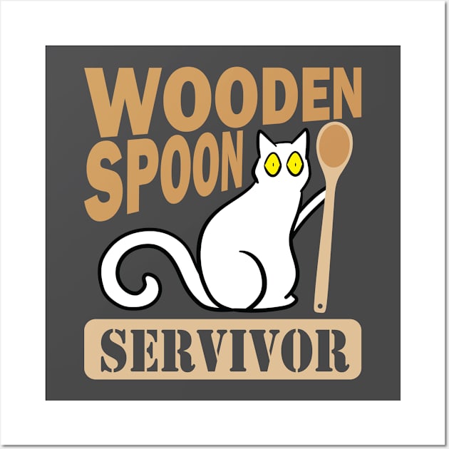 Wooden Spoon Survivor Wall Art by teestaan